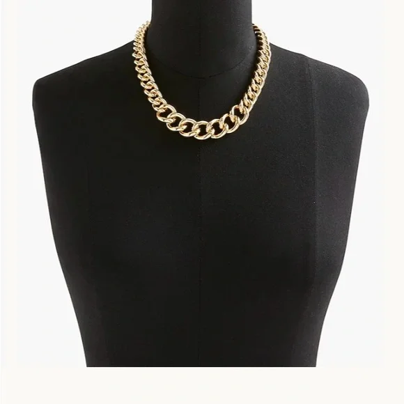 J. Crew Factory Gold Chain Necklace - Picture 1 of 5
